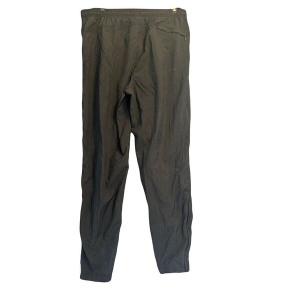 VTG Nike Track Pants Windbreaker Ankle Zip Unlined Mens Size L Black 90s Y2K - Picture 2 of 14